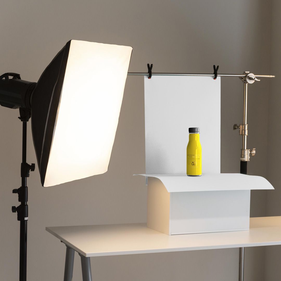 Modern Photography Studio Kit Video Background, Lighting Setup